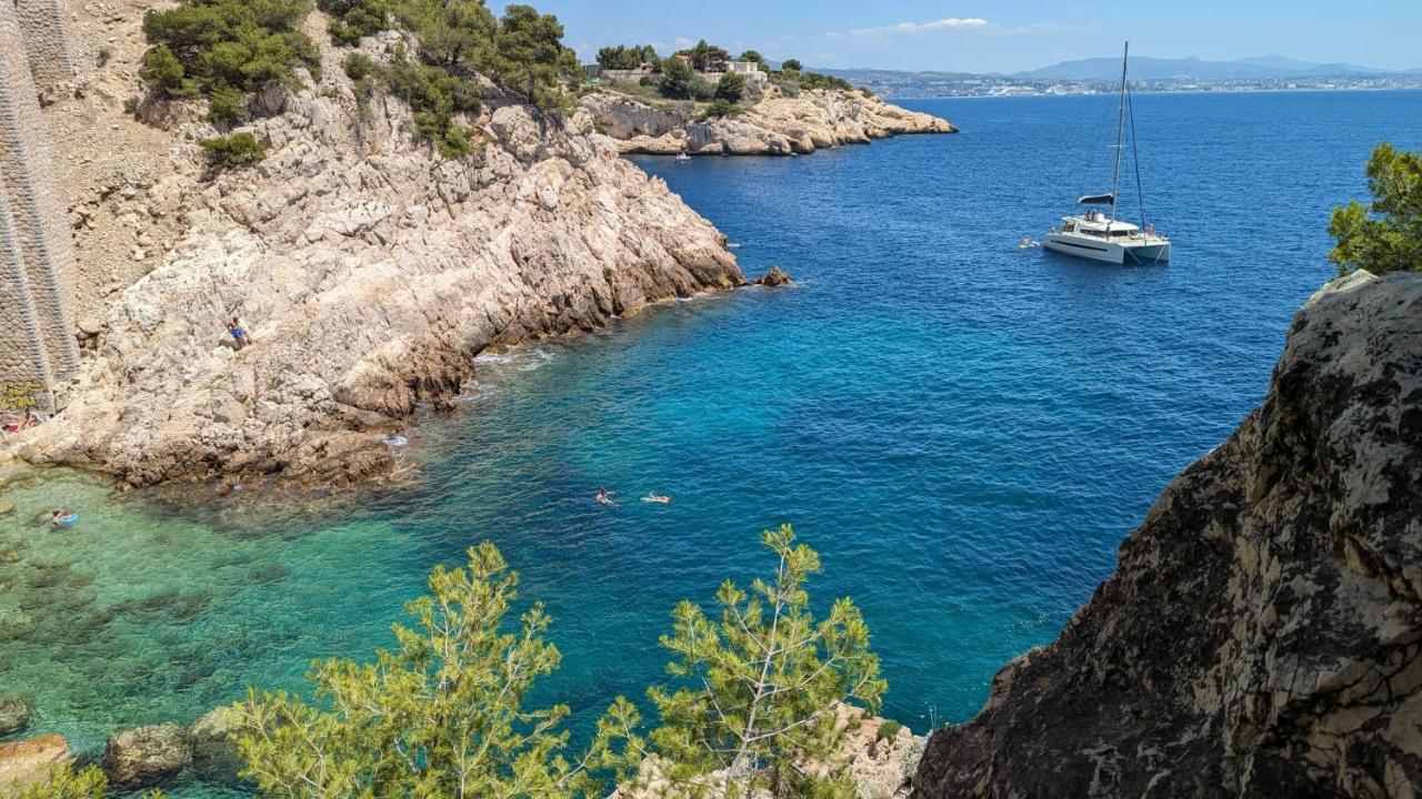 Les Terrasses Des Anthenors Panzió Ensues-la-Redonne Kültér fotó